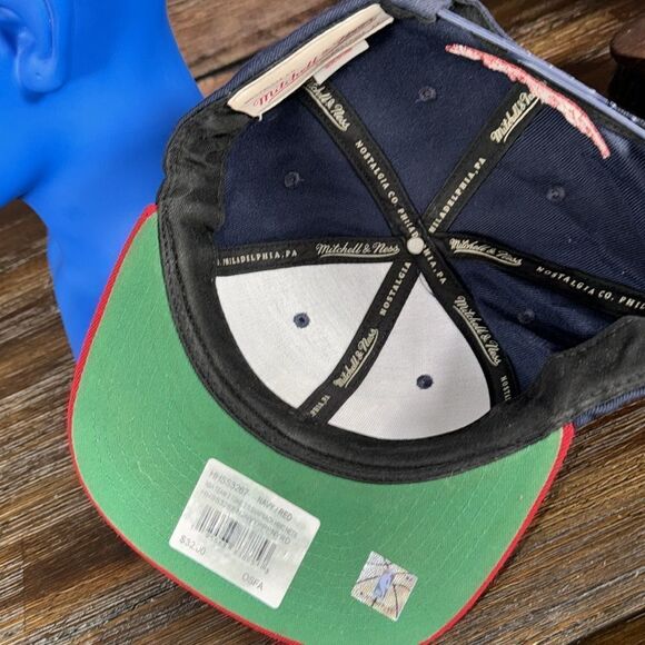 Mitchell & Nets New Jersey Nets SnapBack Hat - Picture 6 of 7